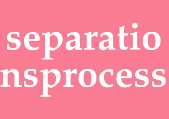 Synonym separationsprocess