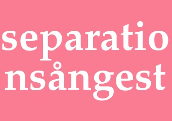 Synonym separationsångest