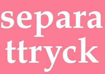 Synonym separattryck