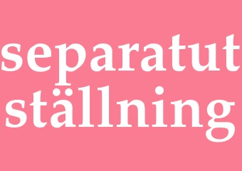 Synonym separatutställning