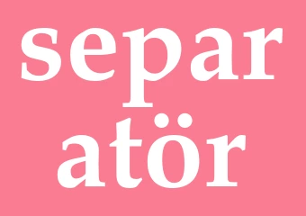 Synonym separatör