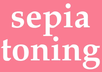 Synonym sepiatoning