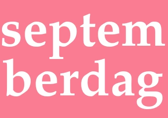 Synonym septemberdag