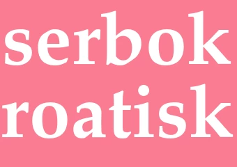 Synonym serbokroatisk