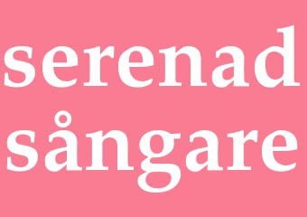 Synonym serenadsångare