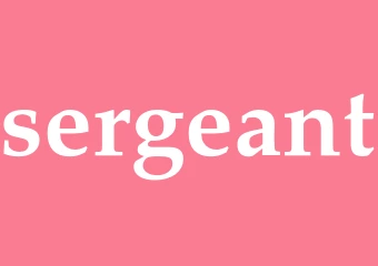 Synonym sergeant