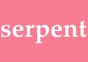 Synonym serpent