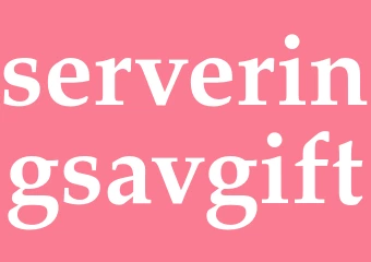 Synonym serveringsavgift