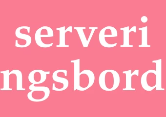 Synonym serveringsbord