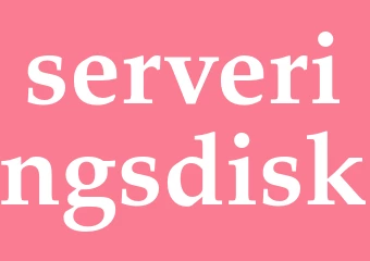 Synonym serveringsdisk