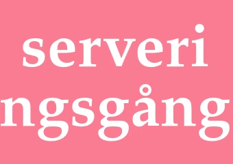 Synonym serveringsgång