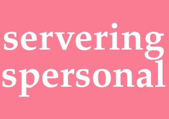 Synonym serveringspersonal