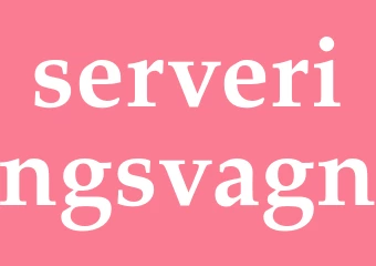 Synonym serveringsvagn