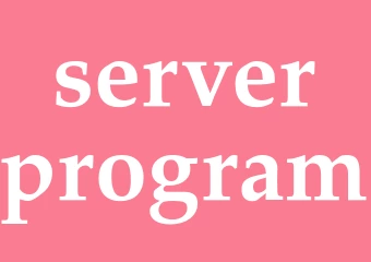 Synonym serverprogram