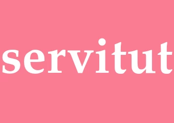 Synonym servitut