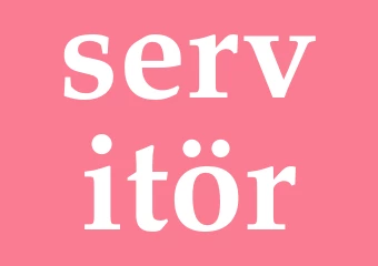 Synonym servitör
