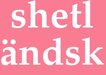 Synonym shetländsk