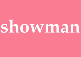 Synonym showman