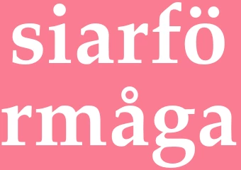 Synonym siarförmåga