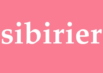 Synonym sibirier