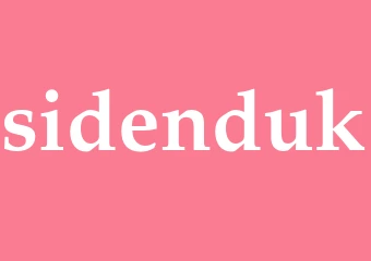 Synonym sidenduk