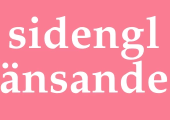 Synonym sidenglänsande