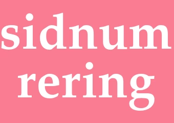 Synonym sidnumrering