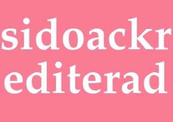 Synonym sidoackrediterad