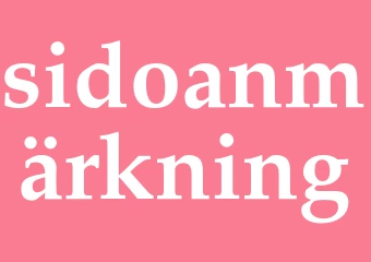 Synonym sidoanmärkning