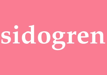 Synonym sidogren