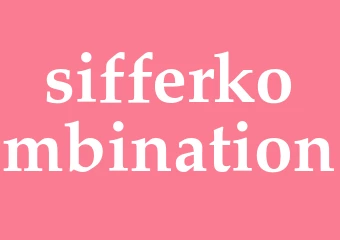 Synonym sifferkombination