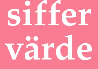 Synonym siffervärde