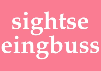 Synonym sightseeingbuss