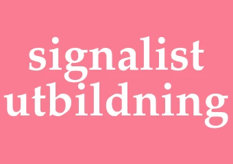 Synonym signalistutbildning