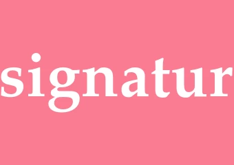 Synonym signatur