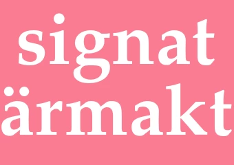 Synonym signatärmakt