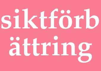 Synonym siktförbättring