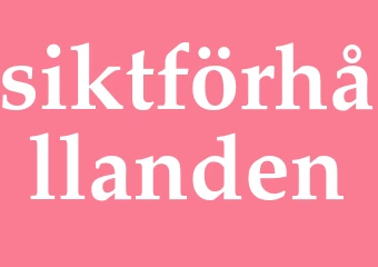 Synonym siktförhållanden