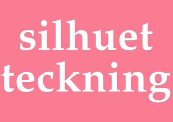 Synonym silhuetteckning