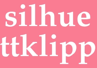 Synonym silhuettklipp