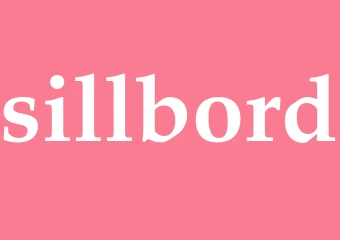 Synonym sillbord
