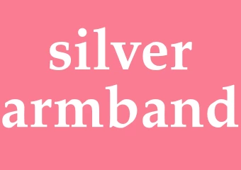 Synonym silverarmband