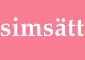 Synonym simsätt