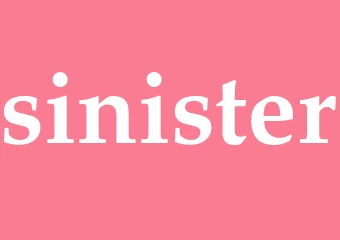 Synonym sinister
