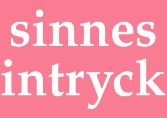 Synonym sinnesintryck