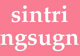 Synonym sintringsugn