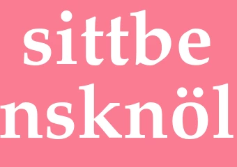 Synonym sittbensknöl