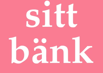 Synonym sittbänk