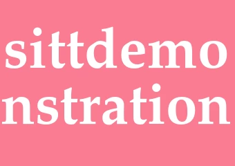 Synonym sittdemonstration