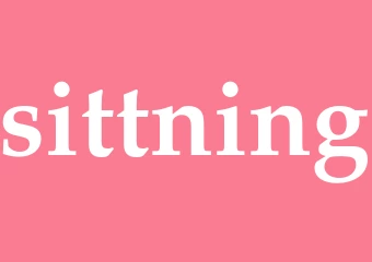 Synonym sittning